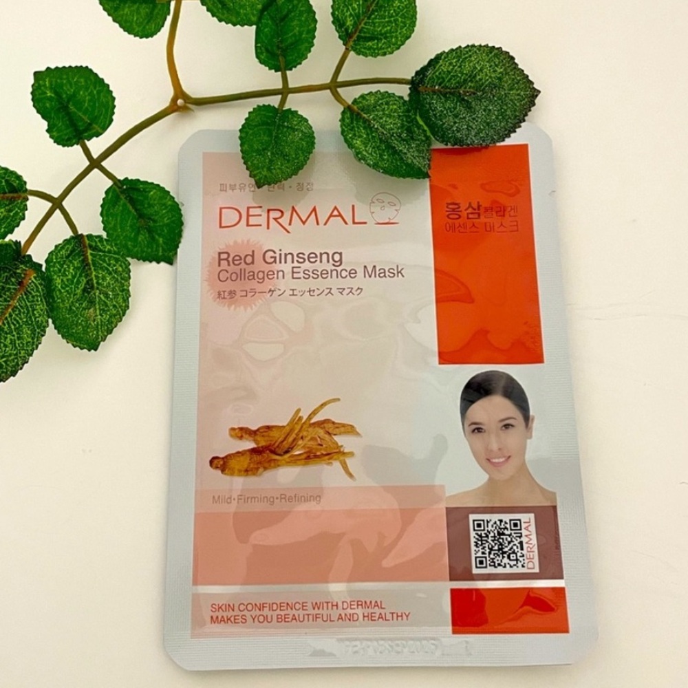New 5/$18 DERMAL Red Ginseng Collagen Essence Sheet Face Mask